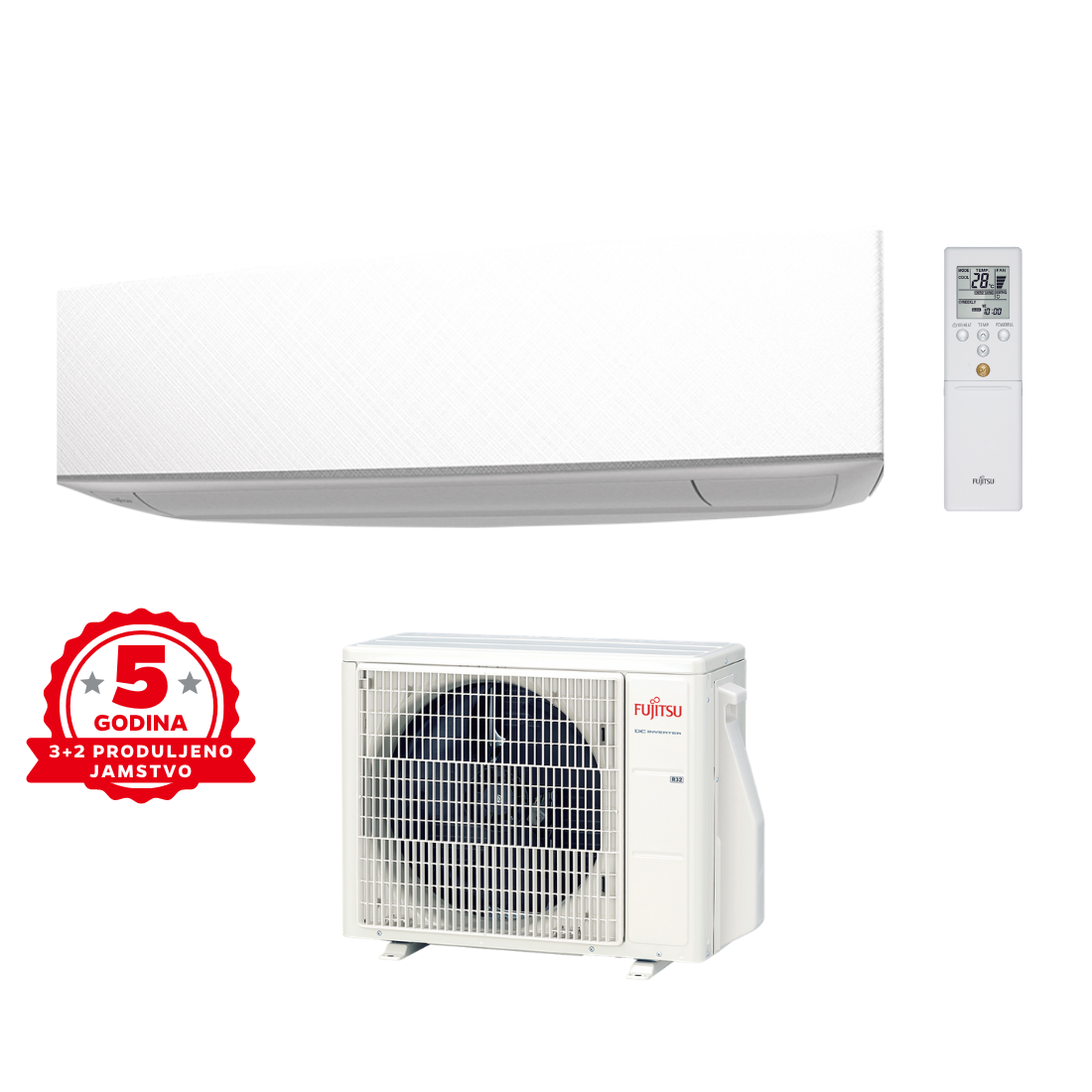 Fujitsu Design Inverter 4.2 kW - bijela - ASYG14KETA/AOYG14KETA