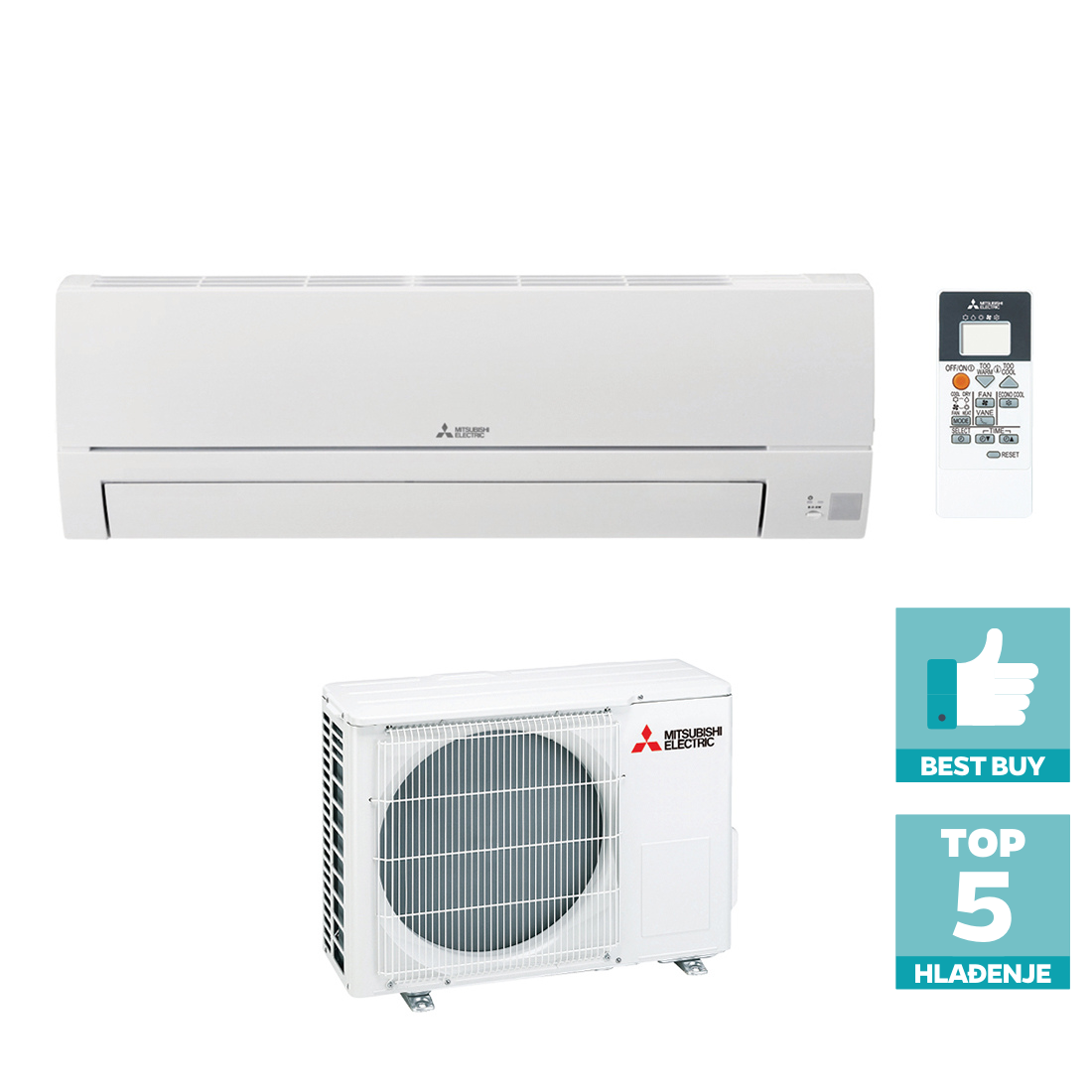 Mitsubishi Electric Standard Eco Inverter 3.5 kW - MSZ-HR35VF/MUZ-HR35VF